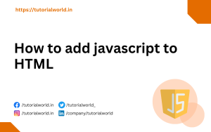Read more about the article How to add javascript to HTML