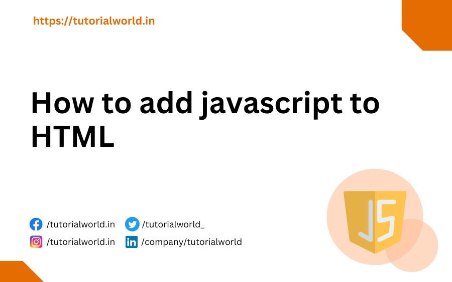 How to add javascript to HTML