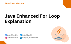 Read more about the article Java Enhanced For Loop Explanation