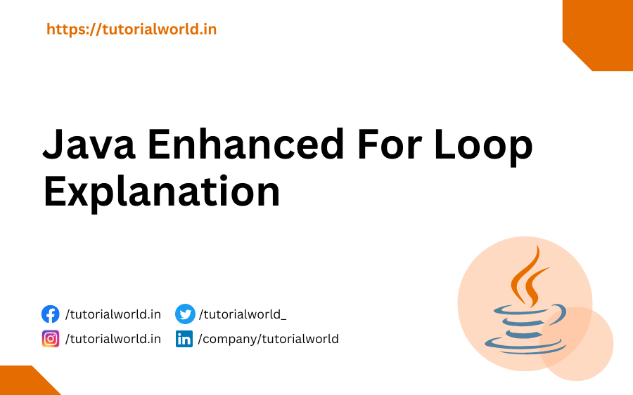 Java Enhanced For Loop Explanation