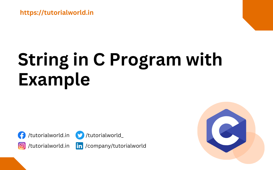 String in C Program with Example