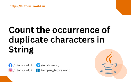 Java Program To Count The Occurrence Of Duplicate Characters In String ...