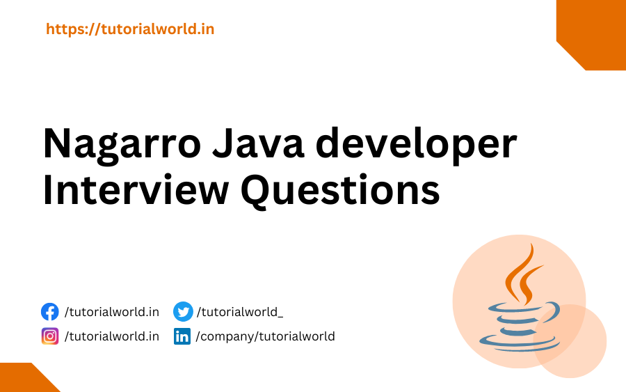 Nagarro Java developer Interview Questions