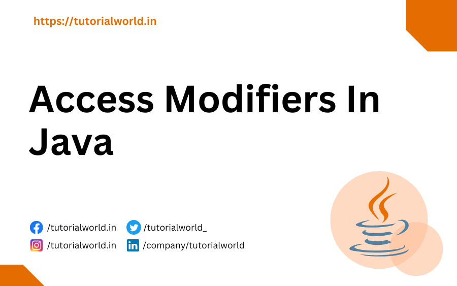 Access Modifiers In Java