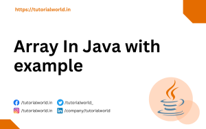 Read more about the article Array In Java with example