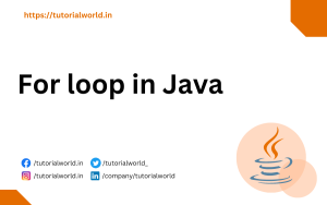 Read more about the article For loop in Java