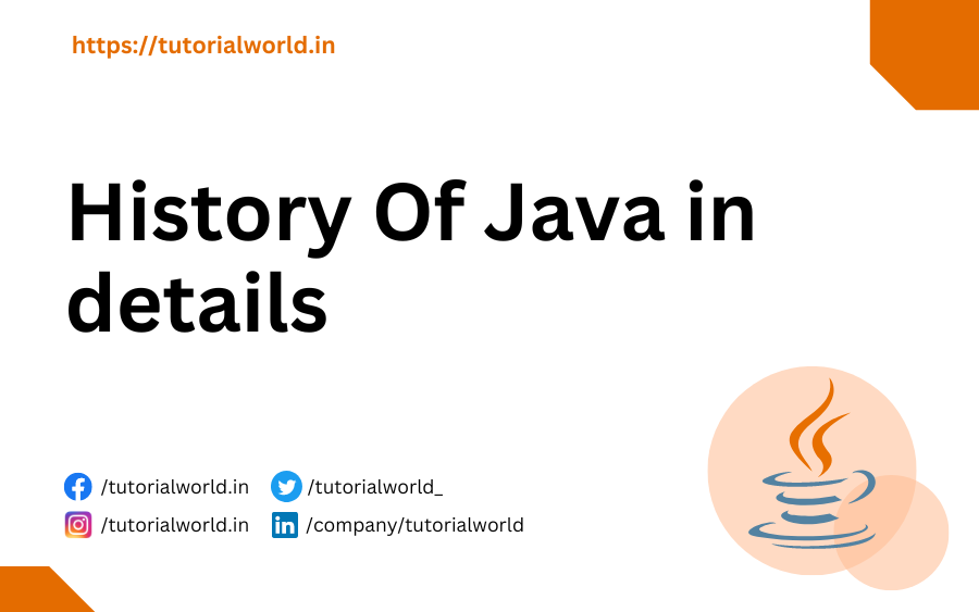 History Of Java in details