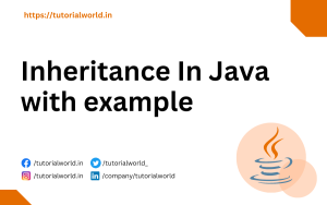 Read more about the article Inheritance In Java with example