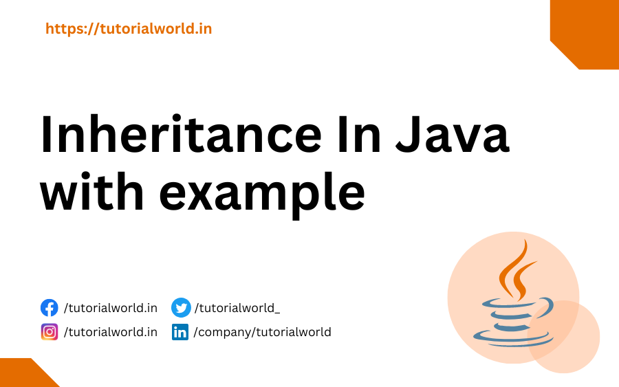 Inheritance In Java with example