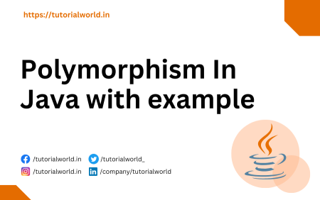 Polymorphism In Java With Example - Tutorial World