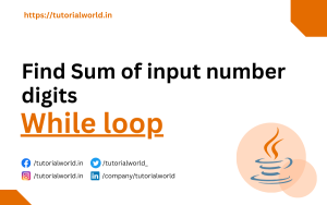 Read more about the article Find Sum of input number digits in Java