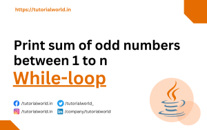 Read more about the article Java Program to print all odd number between 1 to 100 using while loop.