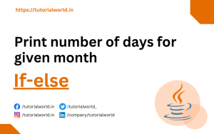 Read more about the article Print number of days for given month in Java