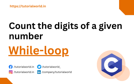 c program to count number of digits using while loop